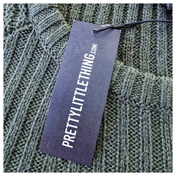 Women's Plus Size Cropped Knit Ribbed Sweater UK XXL US 18/20 - Picture 6 of 9